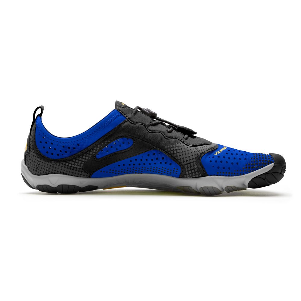 Vibram Five Fingers Mens V-Run - Hiking Shoes Blue/Black - NRE790438